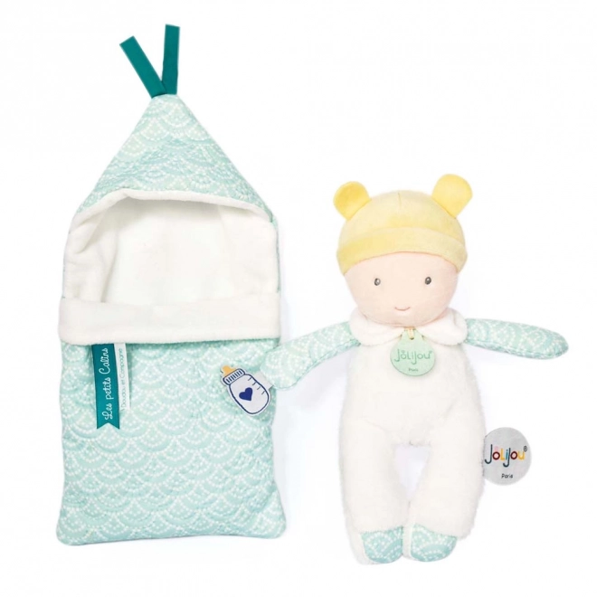 Doudou Jolijou Miminko i betrækbar dyne 20 cm