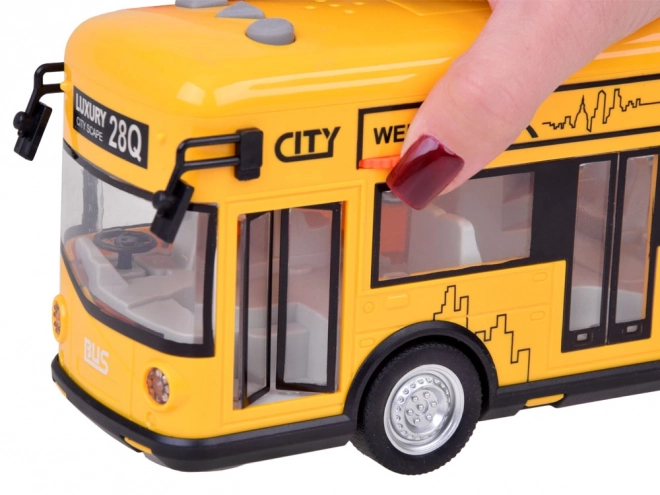 Gul festbus åbning døre lyde lys musik ZA5222
