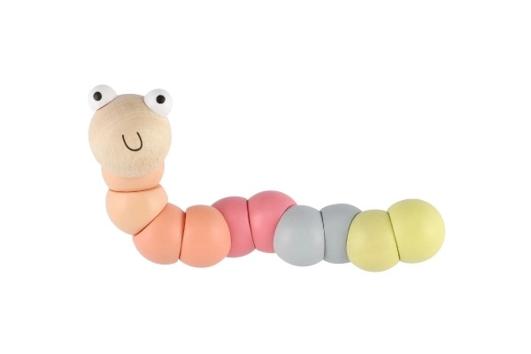 Ledddelt trælarve 16 cm