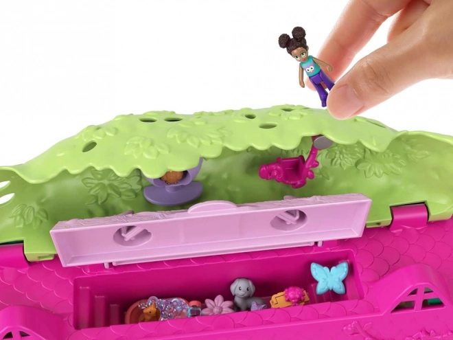 Polly Pocket Sæt figurer Dyre-eventyr Træhus