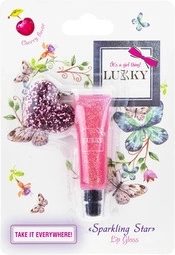 Glimrende lipgloss Lukky med kirsebærsmag