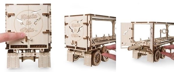 Ugears 3D puslespil - Trailer til tung dreng lastbil VM 03 - 138 dele