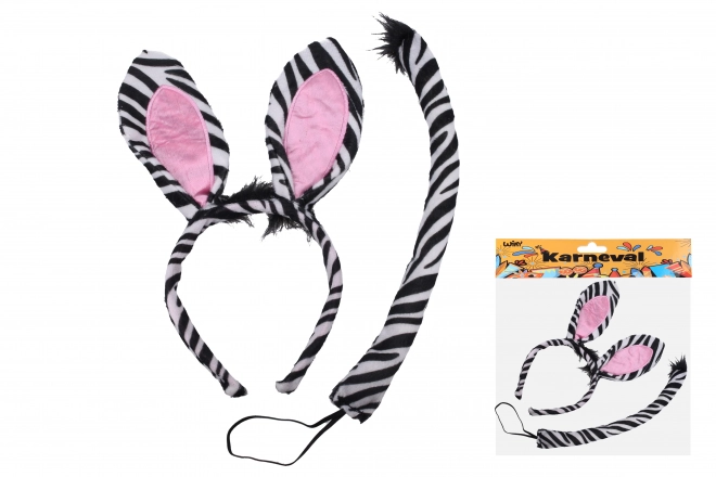 Karnevalsæt Zebra