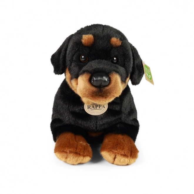 Plysbamsehund Rottweiler liggende 39 cm økologisk