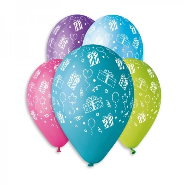 Ballon/oppustelige balloner med print 13'' diameter 33cm i pose