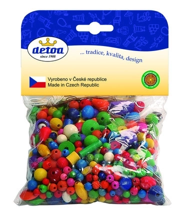 Mix af farverige perler Detoa 100g