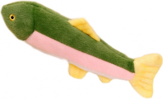 Plysfisk med pivelyd Farverig 30 cm