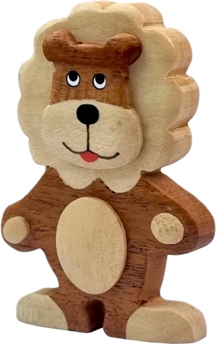 Træmagnet løve – håndlavet dekoration 2Kids Toys