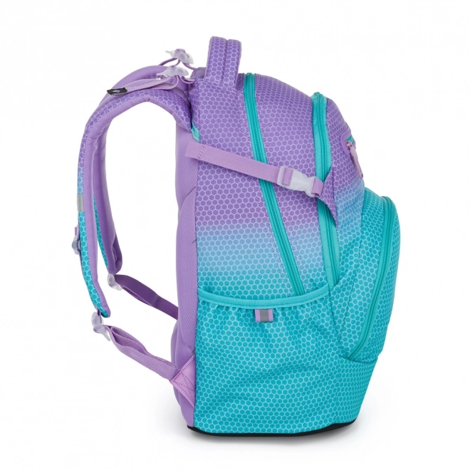 Skolerygsæk OXY Ombre Blue- pink