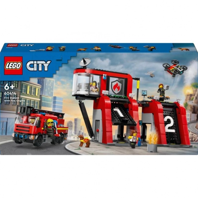 LEGO® City 60414 Brandstation med brandbil