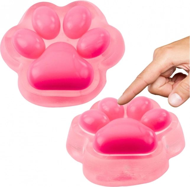 Antistress sensorisk squishy kattepote lyserød