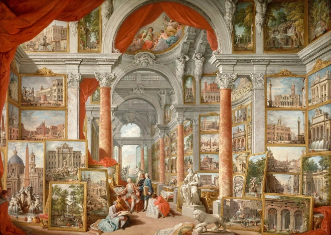 Enjoy Puzzle: Udsigt over det moderne Rom, 1000 brikker