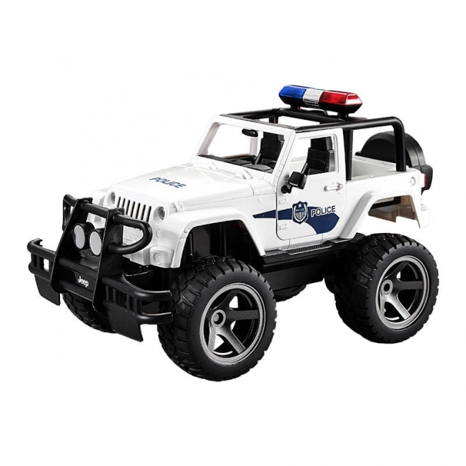 Fjernstyret bil 1:12 Double Eagle (hvid) Jeep (Politi) E550-003