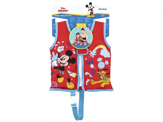 Svømmevest Bestway med Mickey Mouse-motiv størrelse S/M