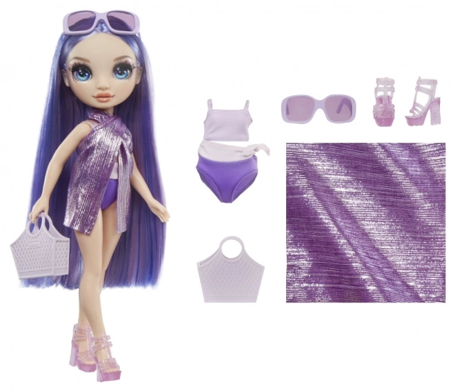 Rainbow High Fashion dukke i badetøj - Violet Willow
