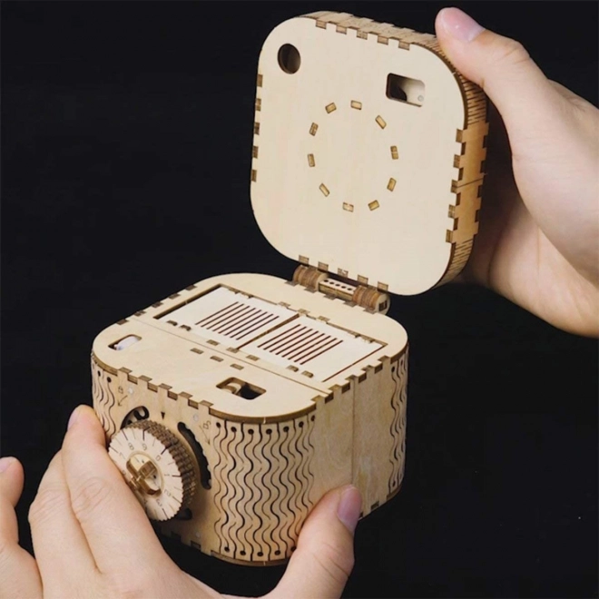 RoboTime 3D træ mekanisk puslespil Smykkeskrin