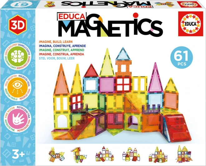 EDUCA Magnetisk byggesæt Magnetics 61 dele
