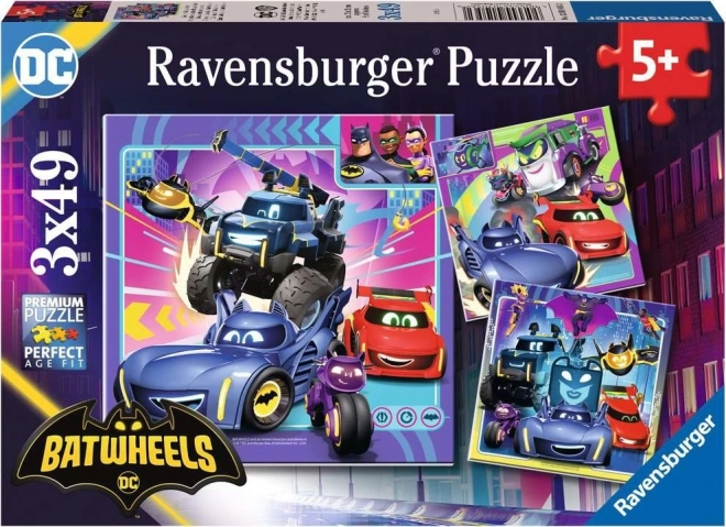 Puslespil RAVENSBURGER Batwheels 3×49 brikker