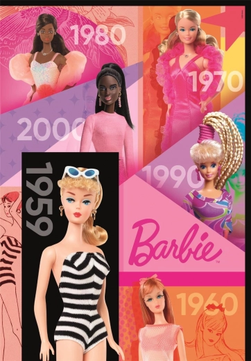Puslespil 1000 brikker i kompakt emballage BARBIE