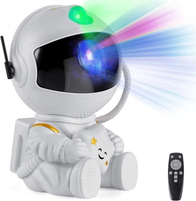 Stjerneprojektor siddende astronaut med fjernbetjening