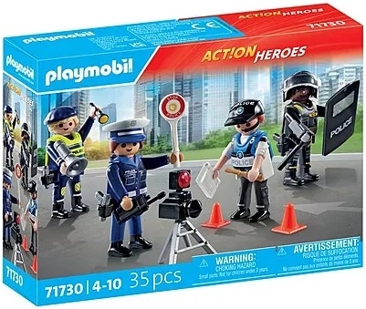 Action Heroes sæt med politifigurer