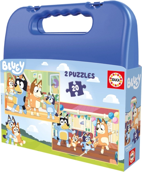 Educa Puslespil i kufferten Bluey 2i1