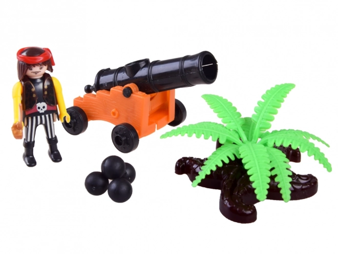 Piratsskib med figurer og lydeffekter