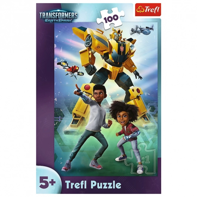 Puzzle 100 brikker Team Transformers