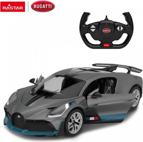 Bugatti Divo sølv RC-bil 1:14 fra Rastar