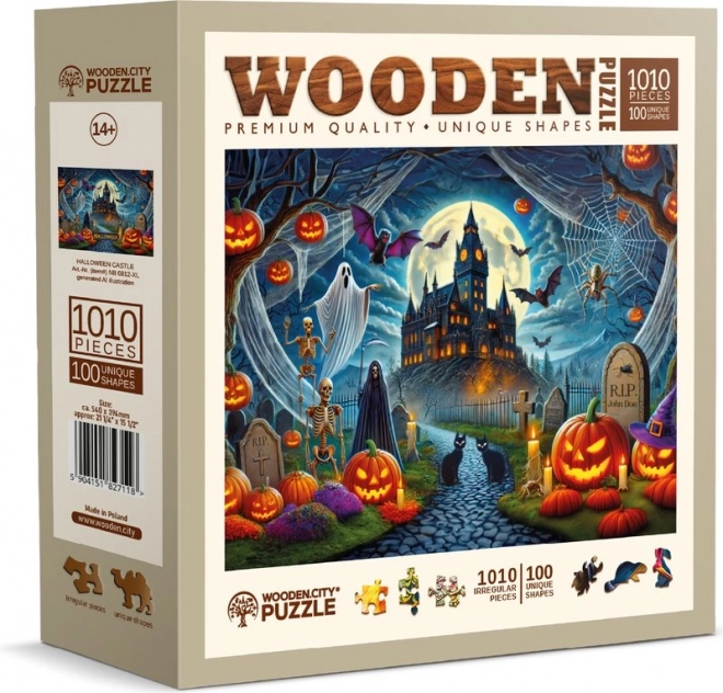 Træpuslespil WOODEN CITY halloween-slot 1010 brikker