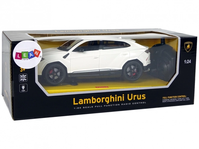 R/C bil 1:24 Lamborghini Urus hvid 2.4 G Lys