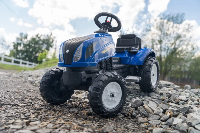 Traktor New Holland T6 med trailer