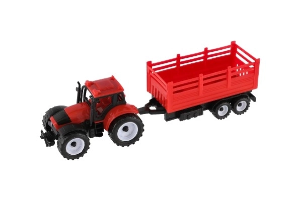 Plastiktraktor med trailer
