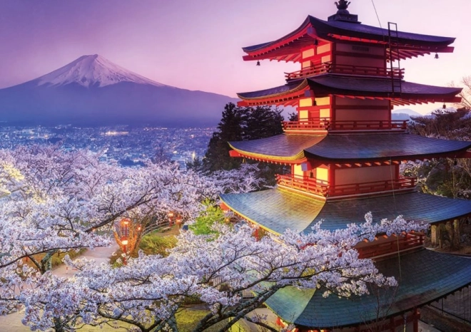 Puzzle EDUCA Fuji-bjerget, Japan – 2000 brikker