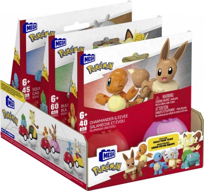 Konstruktionssæt Pokémon Poké Ball Charmander og Eevee