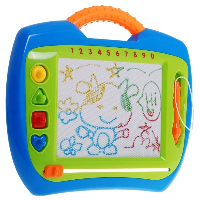 Glade Børns Puslespil 3+ Kreativ legetøj + stylus + 4 stempler + tegninger i 4 farver