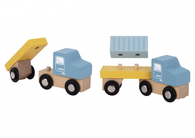 Tooky Toy Sæt Træ Havnekraan