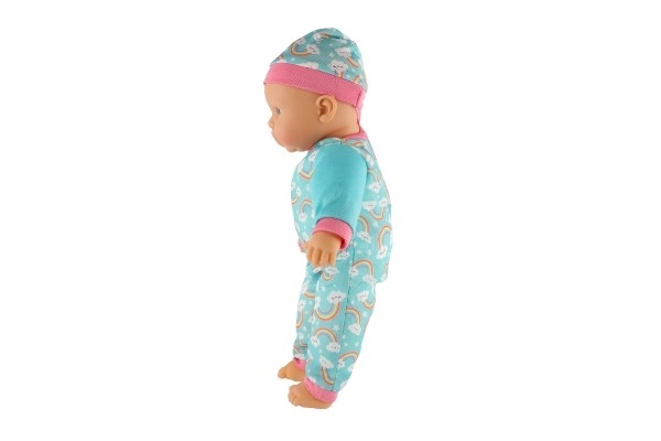 Dukkevogn baby 40 cm blødt krop med flaske og sut i kassen 41x19x12,5 cm