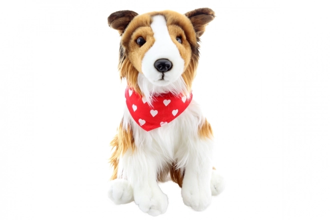 Plys Langhåret Collie med Tørklæde 26 cm MILJØVENLIG