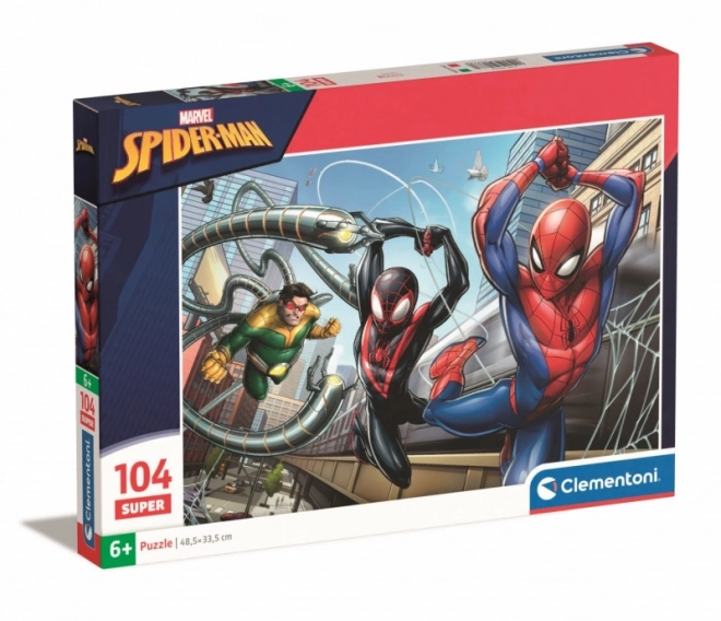 Puslespil Spiderman 104 brikker fra Clementoni