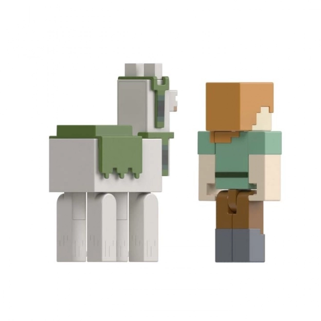Minecraft-figurer Alex og lama