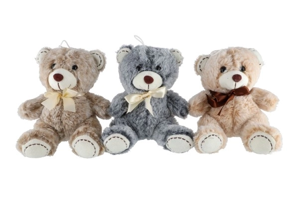 Plys bamse med sløjfe