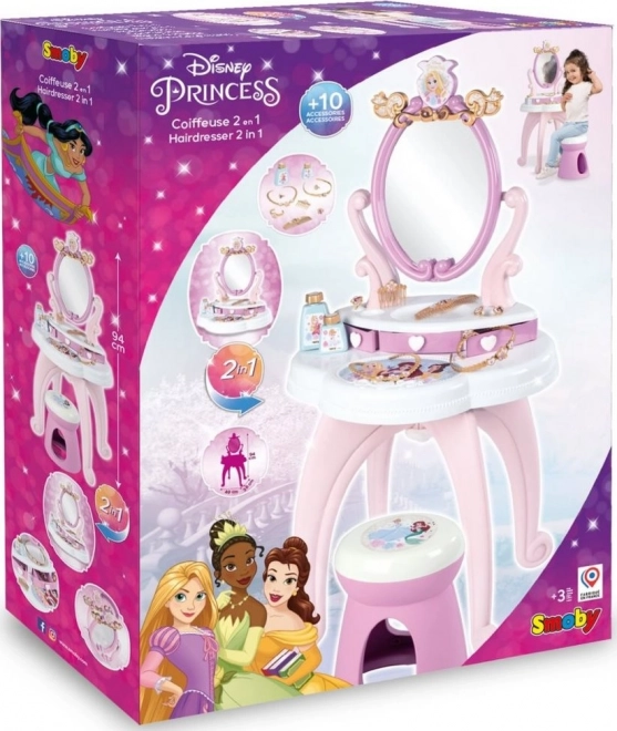 SMOBY Toiletbord 2 i 1 Disney Prinsesser