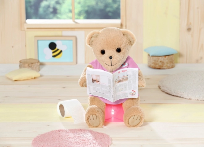 Bamse BABY born, lyserødt tøj