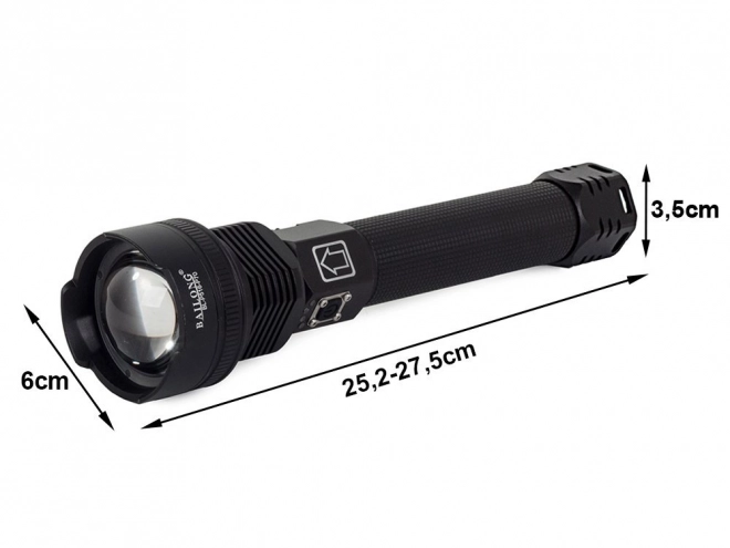Militær taktisk lommelygte med LED Cree XHP70 og zoom fra Bailong
