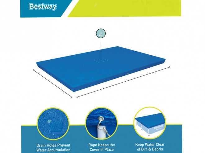 Overtræk til rektangulær pool Bestway 224x154 cm