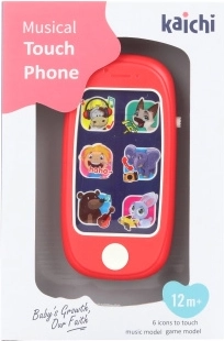 Børne-touchtelefon med lys og lyde