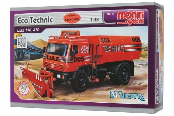 Modellbyggesæt Monti System Eco Technic Liaz uden lim