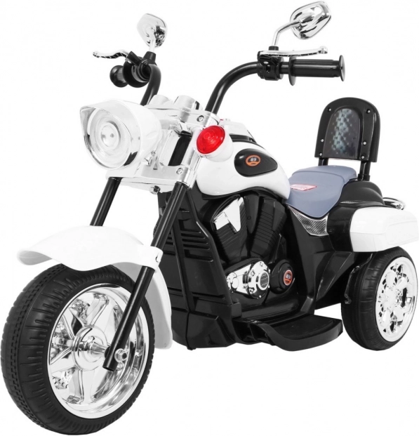 Elektrisk børnetrehjulet Chopper NightBike – Hvid