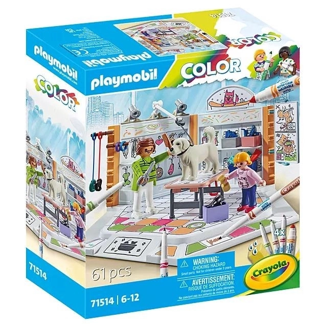 Playmobil Salon til hunde med Crayola farver